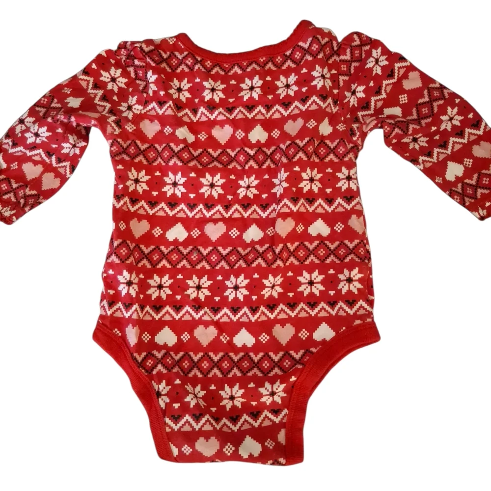 Garanimals Festive Red and White Bodysuit